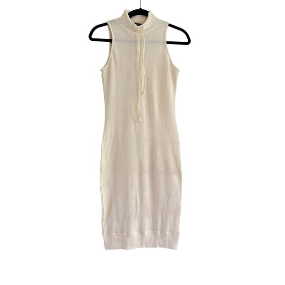 TWENTY Montréal Dresses & Skirts - NWOT!TWENTY Montréal Women's High Neck Sleeveless White Mini Sweater Dress Small